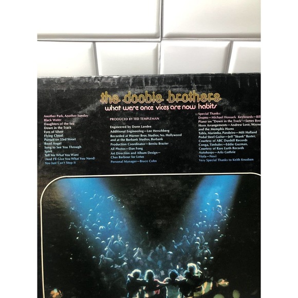 The Doobie Brothers What Were Once Vices Are Now Habits Record Vinyl LP VG - Picture 4 of 11